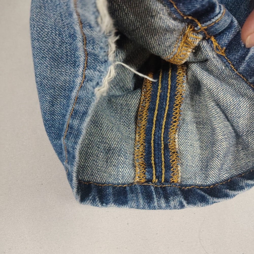 Lucky Brand 221 Original Straight Men 31x30 Blue Faded Denim Cotton Jeans - Picture 8 of 15
